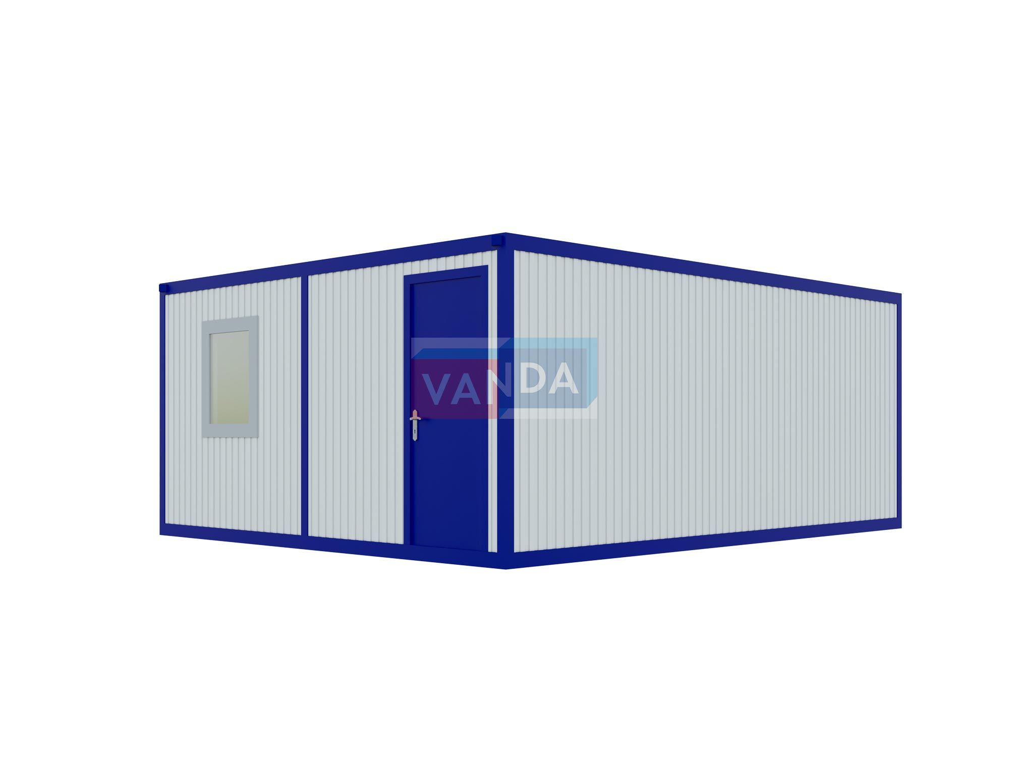 Модульная бытовка 4.8x6.0 Вагонка деревянная